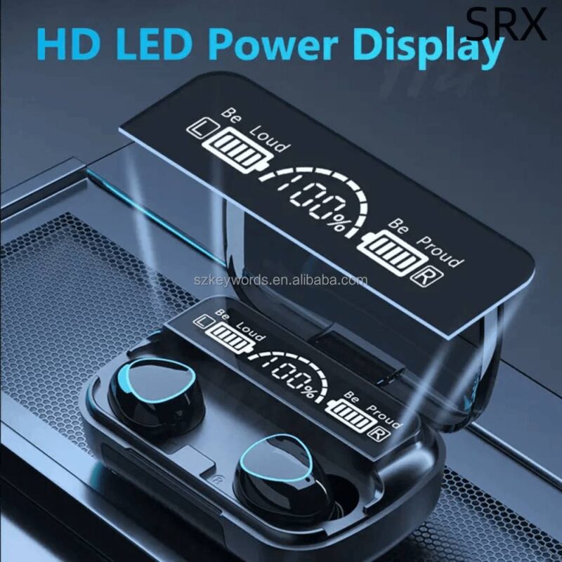 M10 Damix Wireless Headset V 5.3 Bluetooth - Led power display