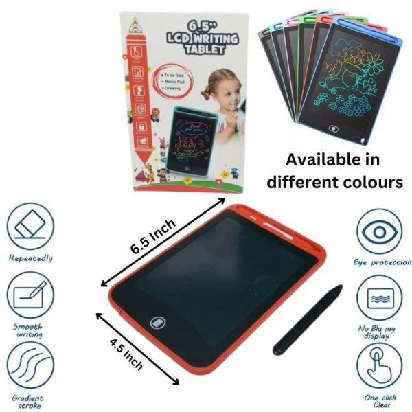 Magic Water Book & 6.5 Inch LCD Tablet Kids - Size 6.5 by 4.5 inches