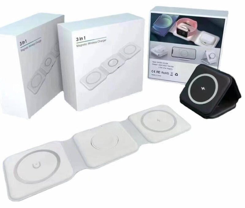 Magnetic Wireless Charger 3-in-1 Foldable 15W 2025 - Main full view