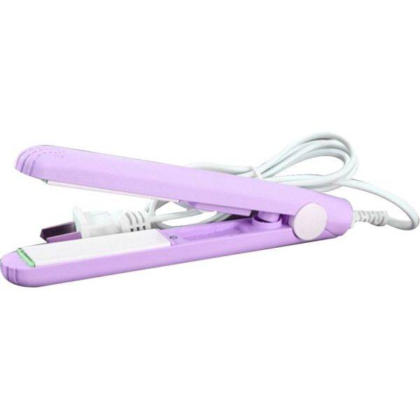 Front view of mini ceramic hair straightener
