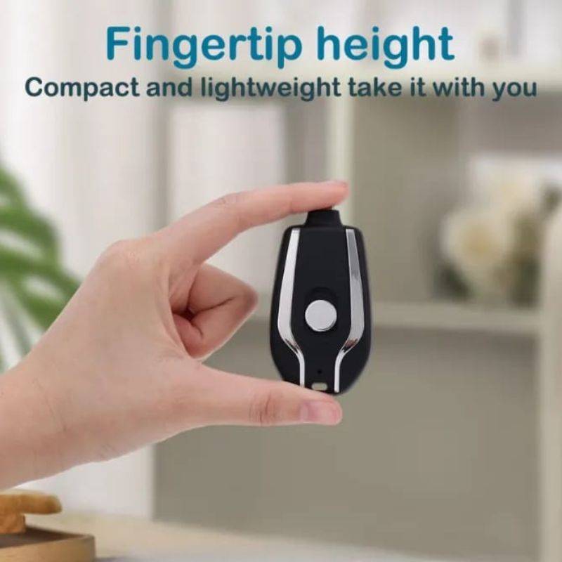 Mini Keychain Power Bank 1500mAh Compact Charger Mini Keychain Power Bank 1500mAh Compact Charger - Main full view