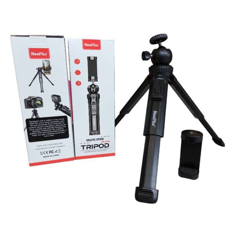 NeePho NP-999s Selfie Stick Tripod Bluetooth 80cm - With remote