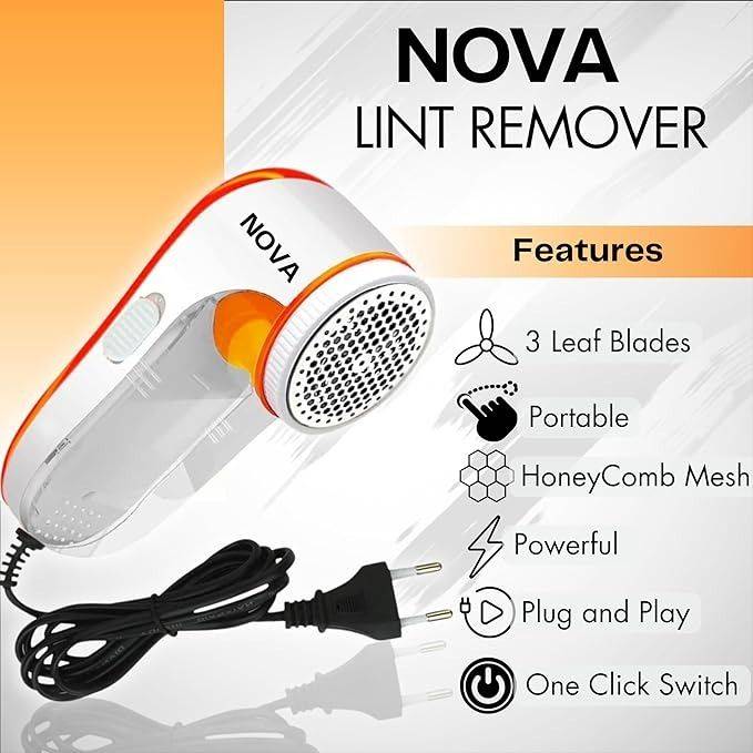 Nova Electric Lint Remover NLR-208 Fabric Shaver Nova Electric Lint Remover NLR-208 Fabric Shaver - Main full view