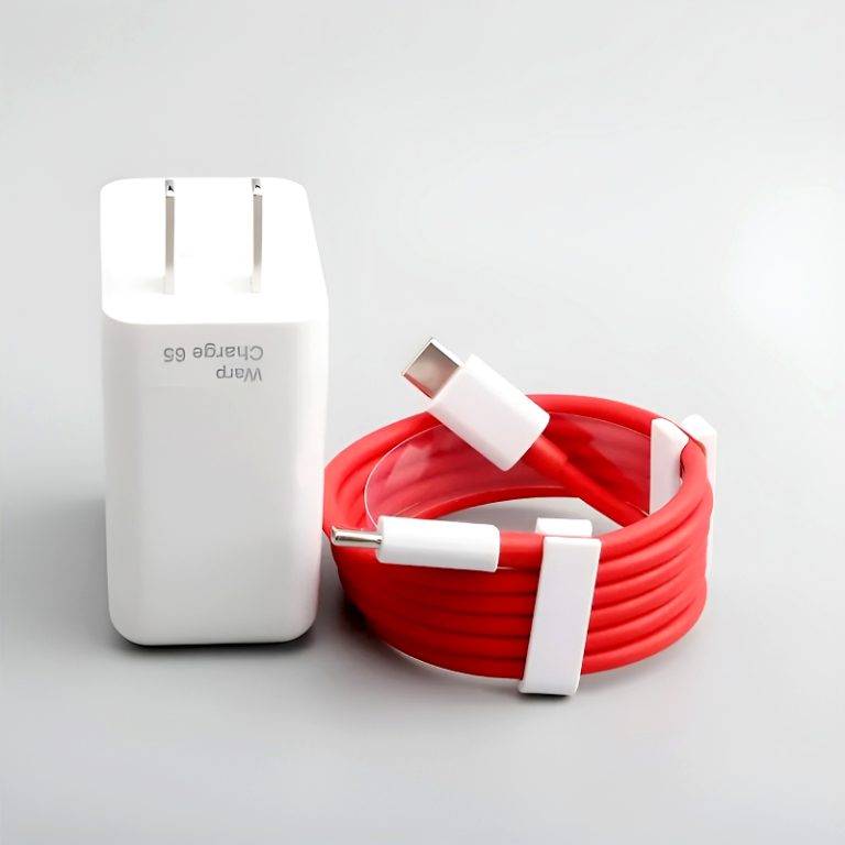 OnePlus 65W Warp Charger Adapter with Type-C Cable - Pin side view