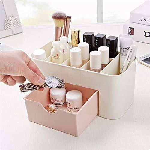 Plastic Makeup Organizer Drawer Desktop Storage Plastic Makeup Organizer Drawer Desktop Storage - Using view