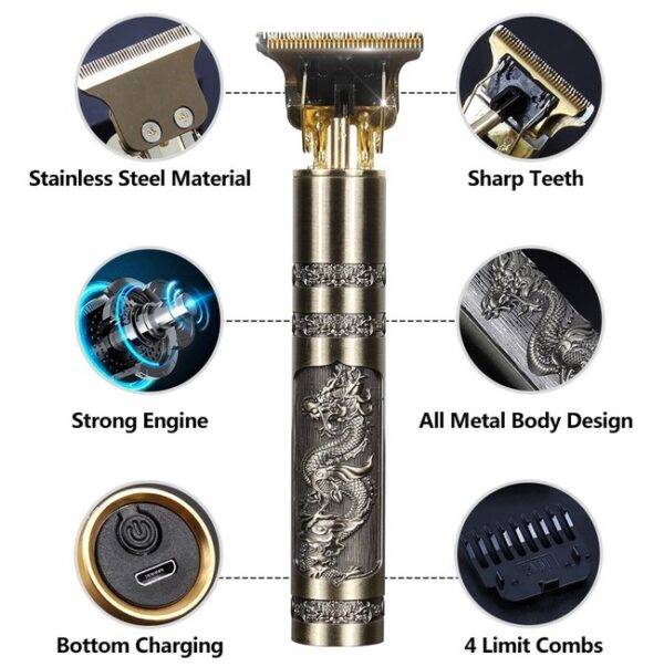 Professional T9 Trimmer Metal Body Titanium Blade 2025 - Features and qualities