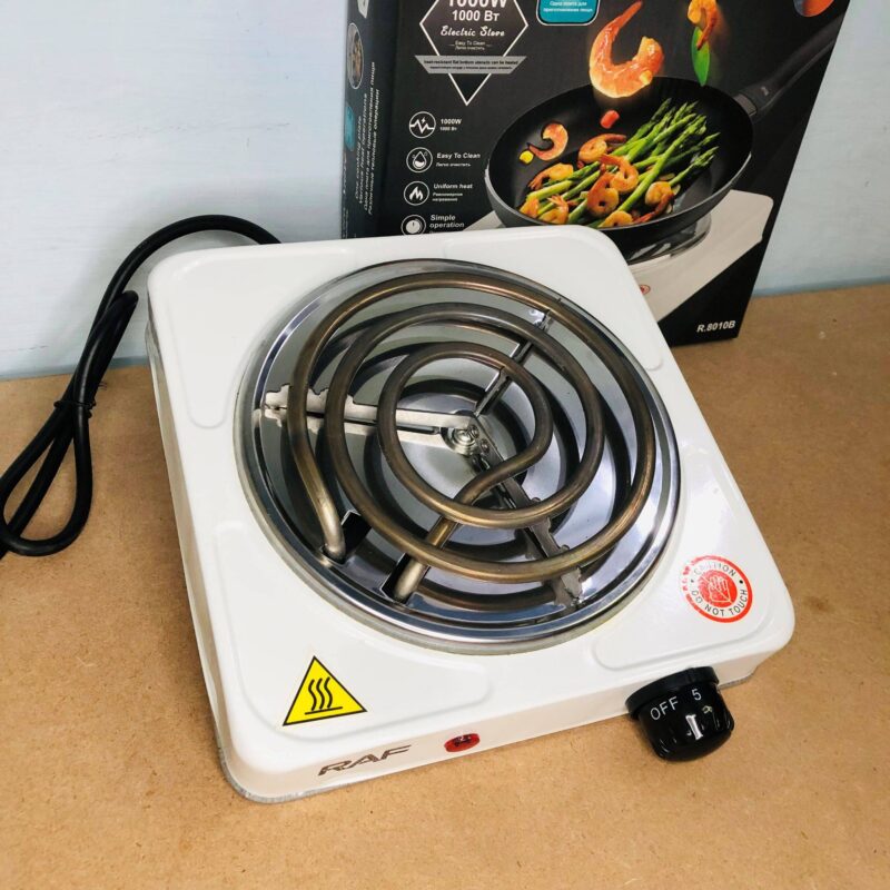 RAF Electric Stove 1000W Hot Plate Cooker Non-Stick - Easy and safe