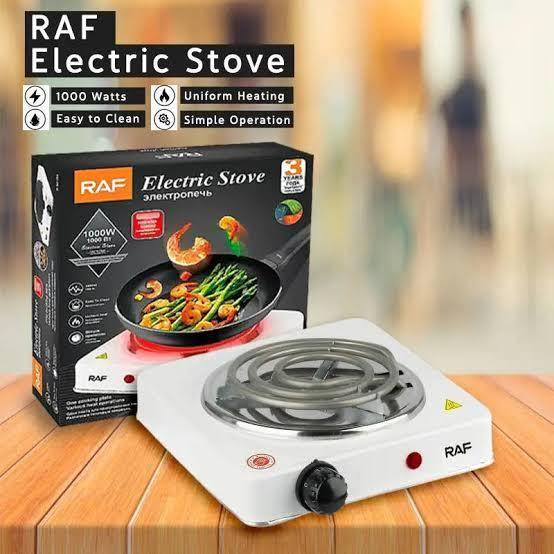RAF Electric Stove 1000W Hot Plate Cooker Non-Stick - Full display