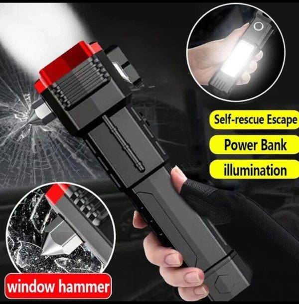 Rechargeable Tactical LED Flashlight Power Bank 1000LM - Best self deffence