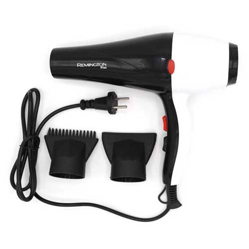Remington Professional Hair Dryer Eco Dual Mode - White dryer with attachments