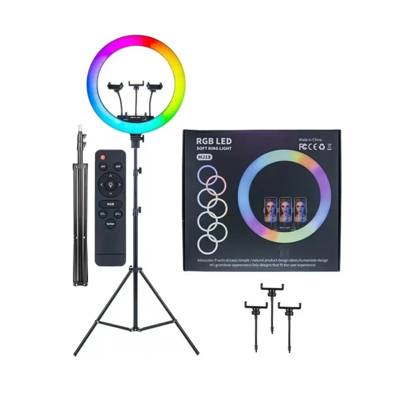 RGB LED Ring Light MJ-33 Studio Photography 33cm RGB LED Ring Light MJ-33 Studio Photography 33cm - Packagaing view
