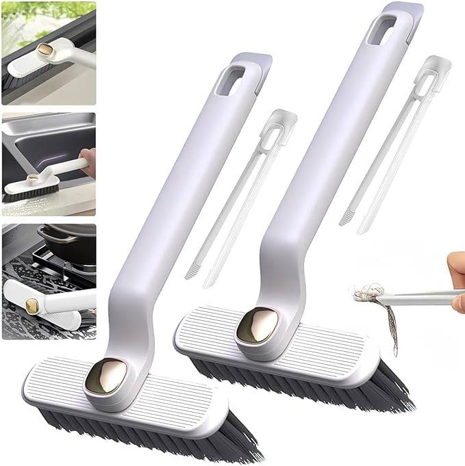 Rotating Crevice Cleaning Brush 360° Hard Bristl - Easy to use
