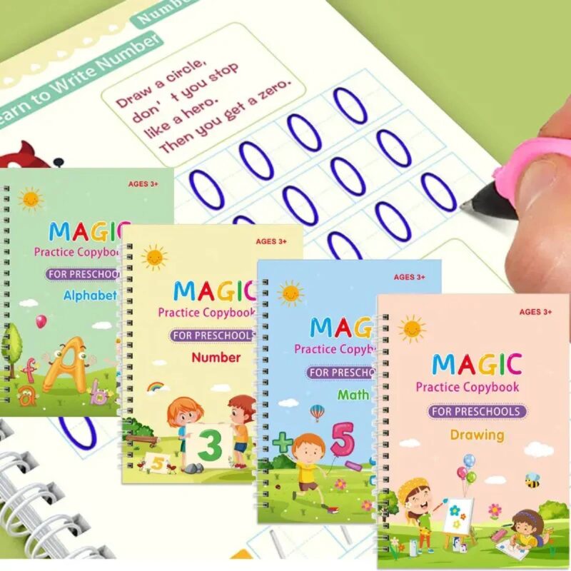 Sank Magic Practice Copybook Reusable Writing 4-in-1 - For ages 3 plus