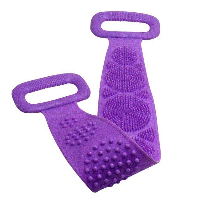 Silicone Bath Scrubber Magic Brushes Extended 2025 - Purple color