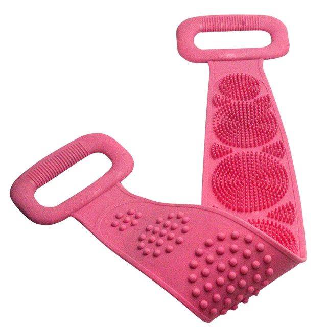 Silicone Bath Scrubber Magic Brushes Extended 2025 - Red color