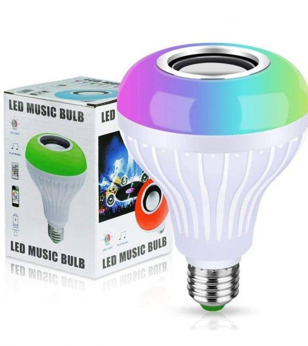 Smart LED Bulb Speaker 2-in-1 RGB Light + Remote Control Smart LED Bulb Speaker 2-in-1 RGB Light + Remote Control - Bulb with packing box