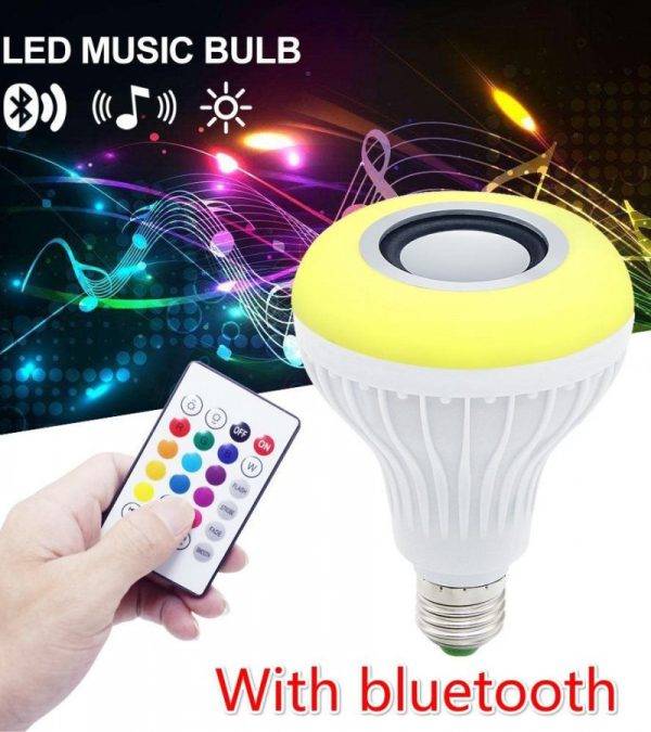 Smart LED Bulb Speaker 2-in-1 RGB Light + Remote Control Smart LED Bulb Speaker 2-in-1 RGB Light + Remote Control - Easy to use