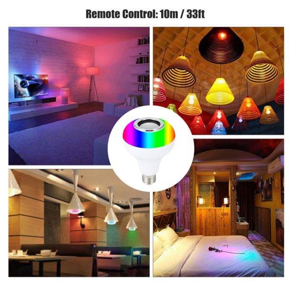 Smart LED Bulb Speaker 2-in-1 RGB Light + Remote Control Smart LED Bulb Speaker 2-in-1 RGB Light + Remote Control - Main full view