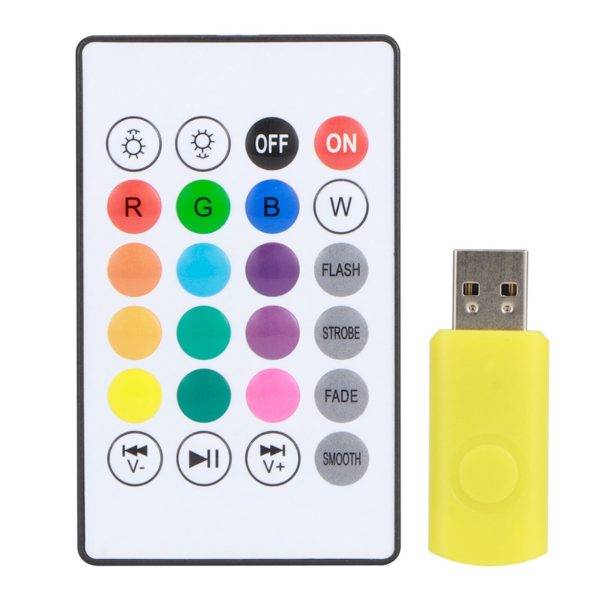 Smart LED Bulb Speaker 2-in-1 RGB Light + Remote Control Smart LED Bulb Speaker 2-in-1 RGB Light + Remote Control - Remote and usb