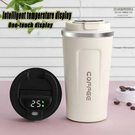 Smart Temperature Coffee Mug Smart Temperature Coffee Mug 17oz Stainless Steel - One touch display