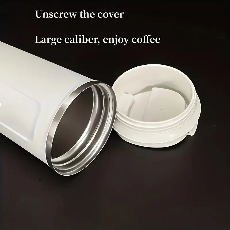 Smart Temperature Coffee Mug Smart Temperature Coffee Mug 17oz Stainless Steel - Unscrew the cover