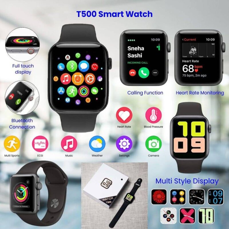 T500 Smart Watch Bluetooth Health Tracking - Multi function