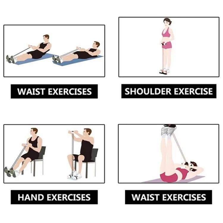 Tummy Trimmer Pull Rope Foot Pedal Resistance Band 2025 - For different exercises