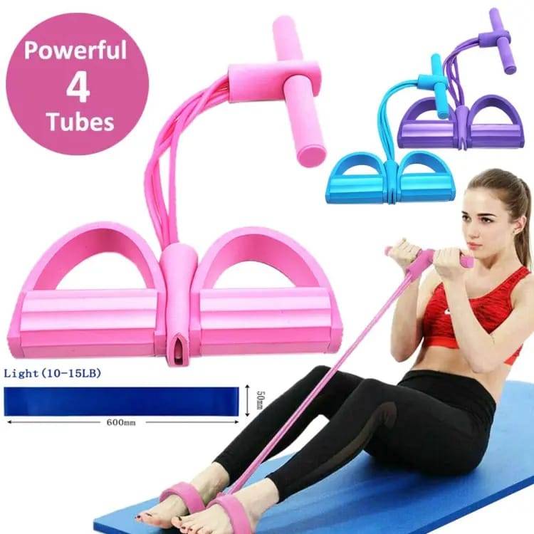 Tummy Trimmer Pull Rope Foot Pedal Resistance Band 2025 - Size and tube guide