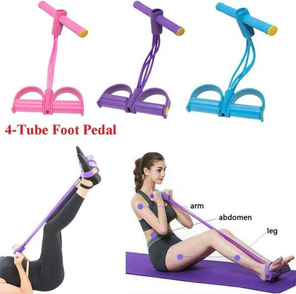 Tummy Trimmer Pull Rope Foot Pedal Resistance Band 2025 - Using views
