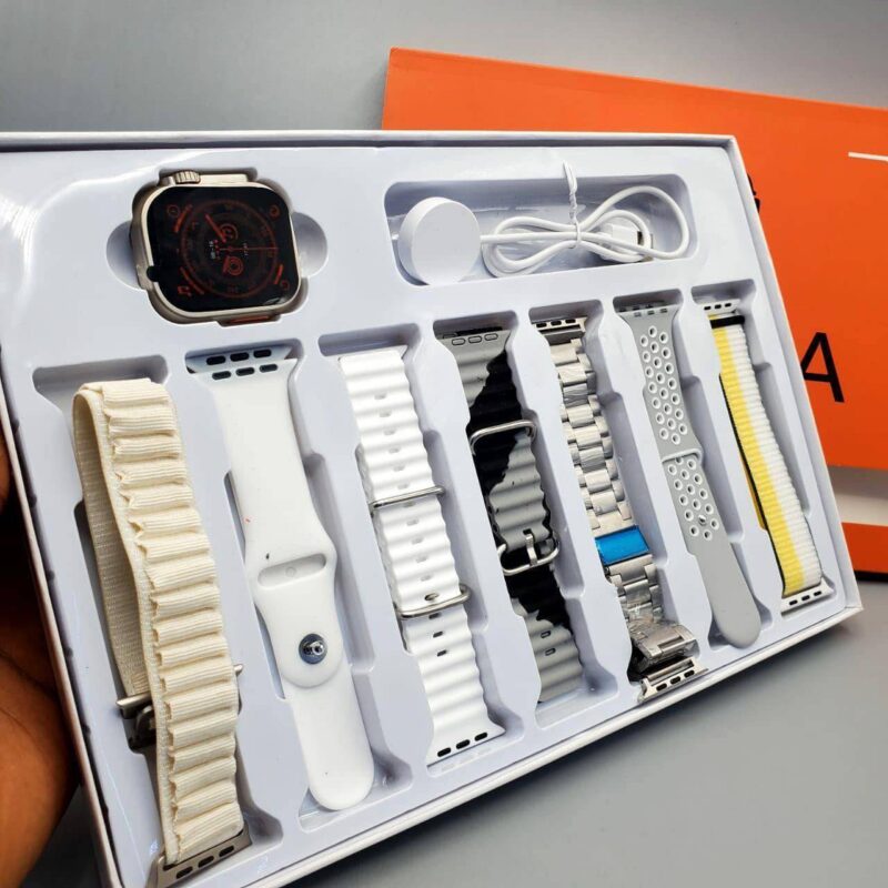 Ultra 7in1 Smart Watch with 7 Straps Bluetooth - Main full view