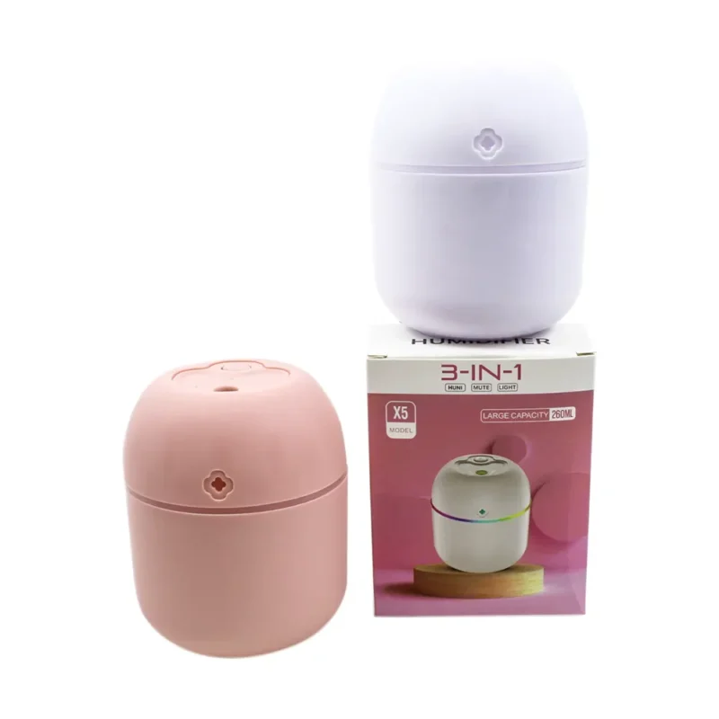 USB Portable Humidifier 220ml 3-in-1 Colorful Egg - Display with box
