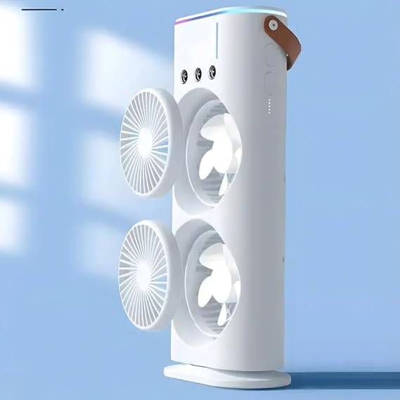 Dual Heads of Mist Fan Portable Cooler