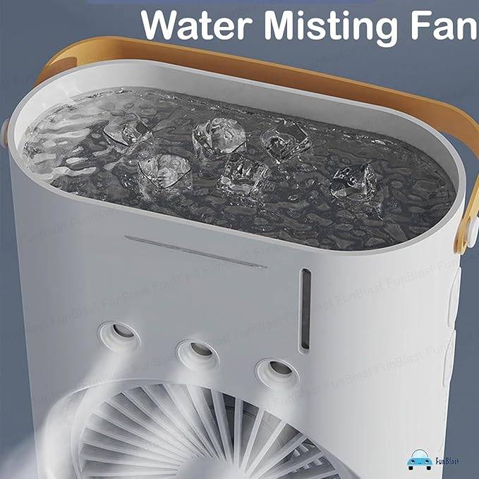 Mist Fan Portable Cooler – Mini Double Head With LED