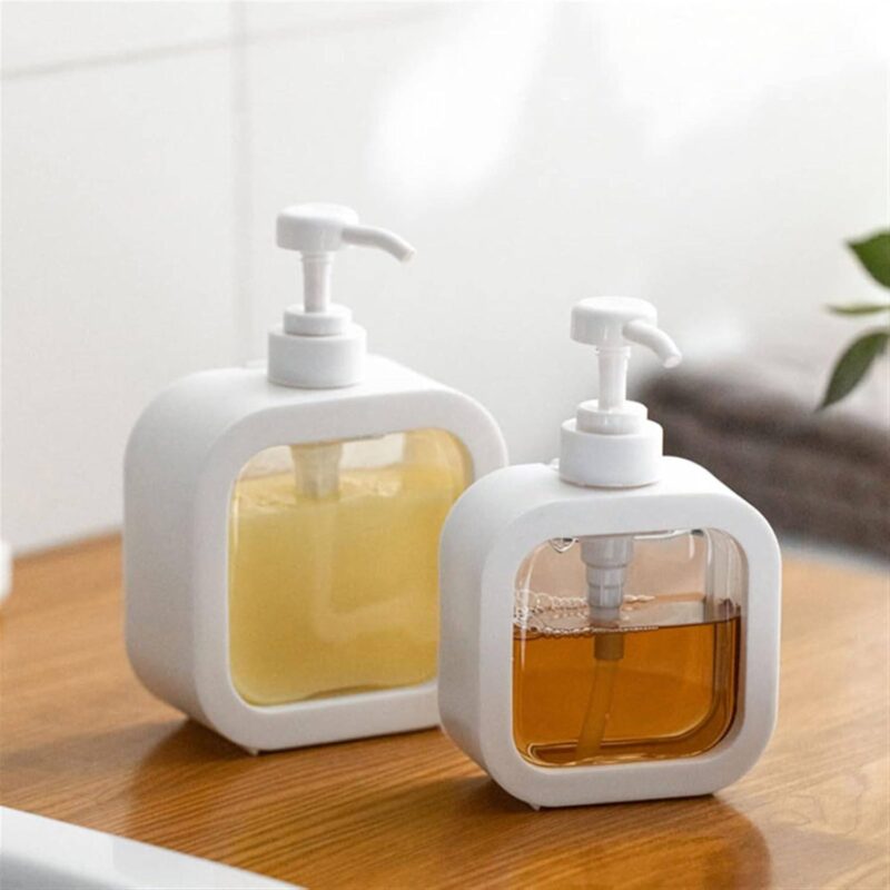 Soap Dispenser Bottle Portable Soap Dispenser Bottle Portable: 300/500ml Leak-Proof Pump - Two sizes