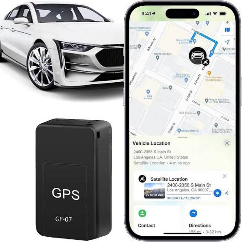 Mini Magnetic GPS Tracker on car with mobile app