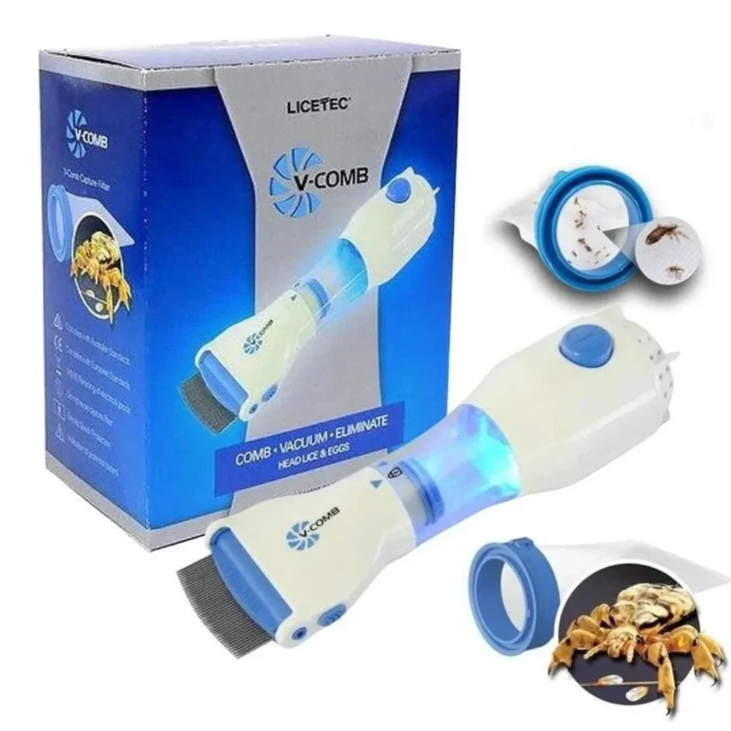 Electric V-Comb Anti Lice Machine with box and filters
