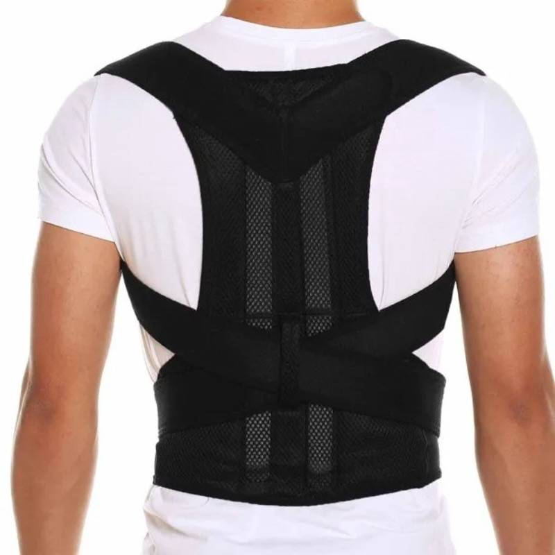 Model wearing Back Pain Relief Posture Corrector Belt