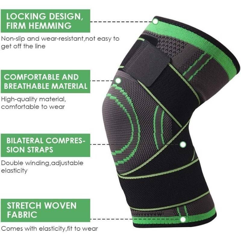 Adjustable 3D Knee Support Band highlighting features