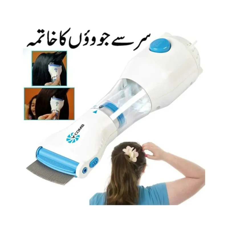 Girls with clean hair using Electric V-Comb Anti Lice Machine