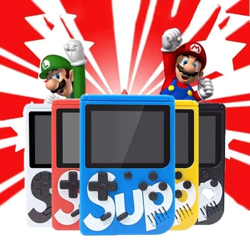 Blue SUP Game Box with arcade game on screen