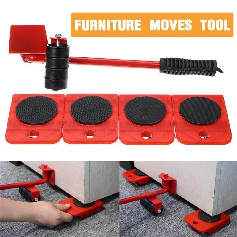 5-in-1 Furniture Mover Tool Set - Complete Kit Using 5-in-1 Furniture Mover Tool Set on furniture
