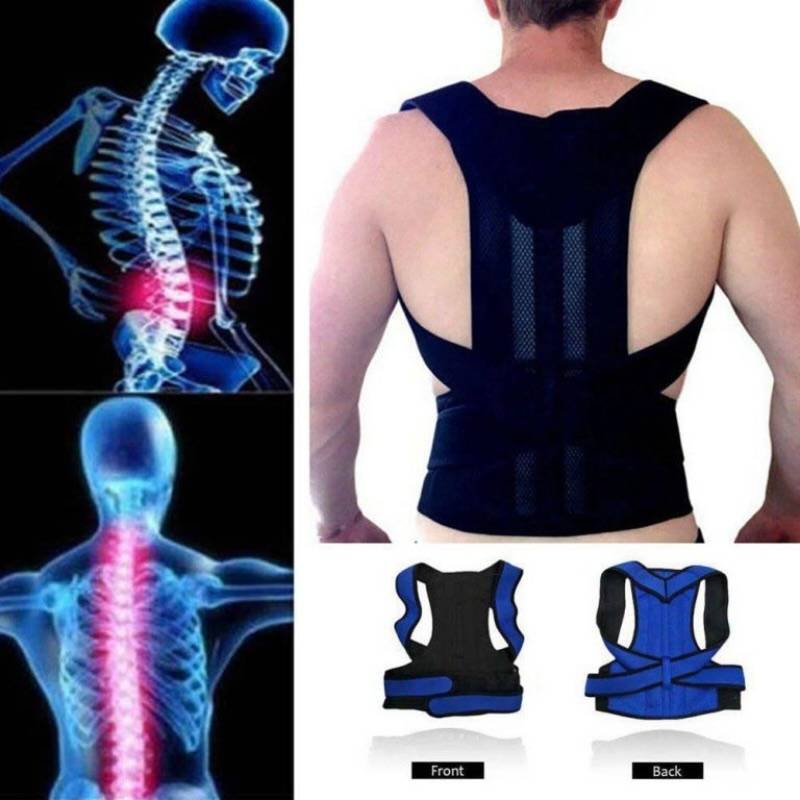 Model using Back Pain Relief Posture Corrector Belt