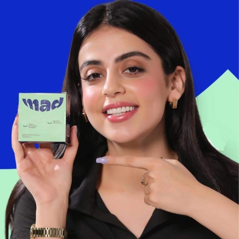 Mad Dental Whitening Powder - Radiant Smile Solution Mad Dental Whitening Powder jar for teeth whitening
