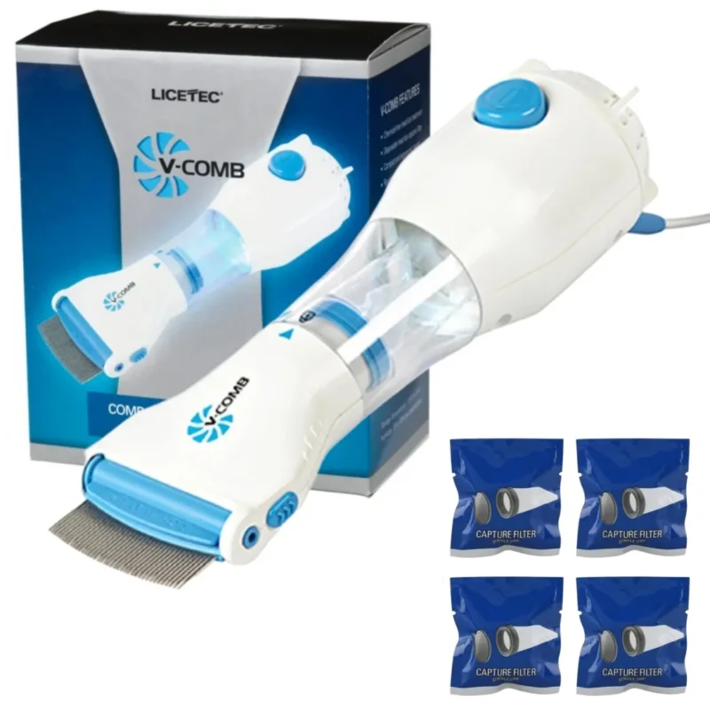 Electric V-Comb Anti Lice Machine with 4 disposable filters