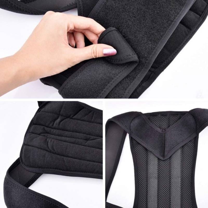 Back Pain Relief Posture Corrector highlighting strap quality
