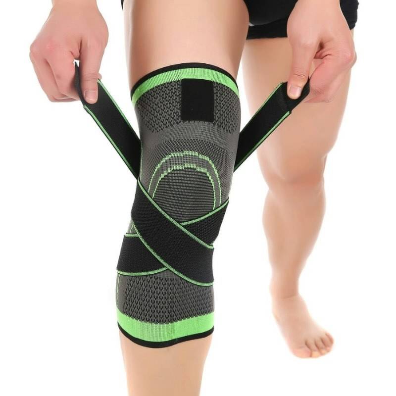 Boy wearing Adjustable 3D Knee Support Band on knee