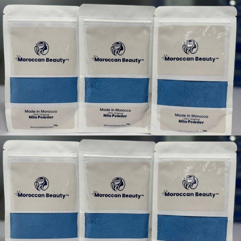 Six standup pouches of Moroccan Beauty Nila Powder
