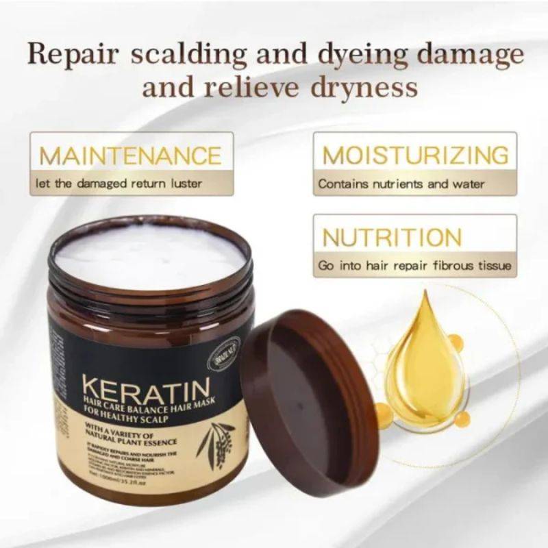 Inside view of Brazil Nut Keratin Hair Mask with features