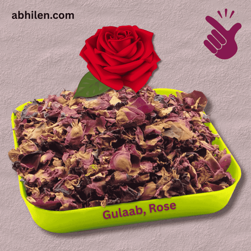 Gulaab Rose Petals dried whole for Unani remedies