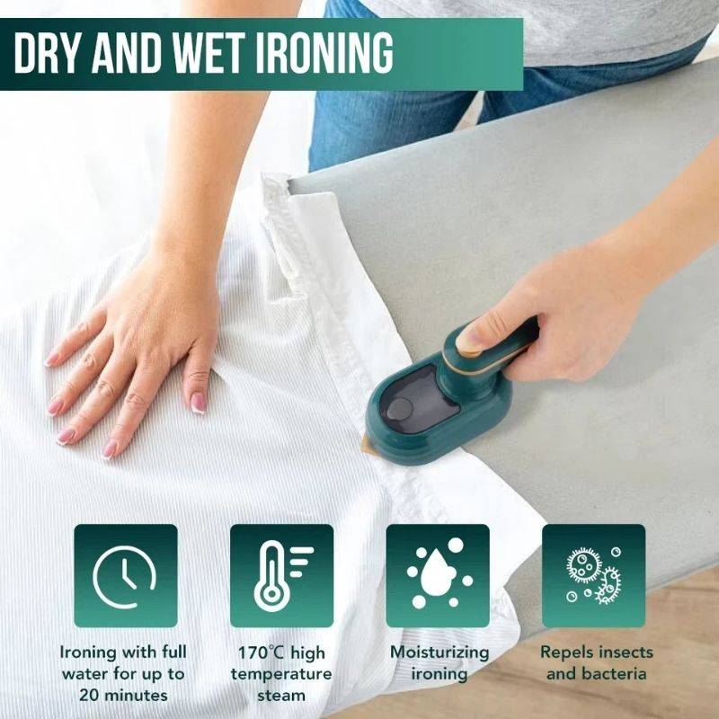 Portable Mini Steam Iron ironing fabric